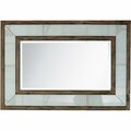 Lovelyhome 31.5 x 47.2 in. Bailey Rectangular Wall Mirror Brown LO3360358
